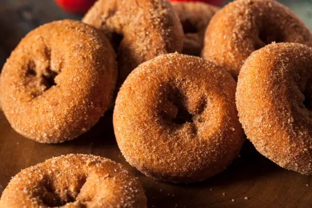 Cider Donuts close up.