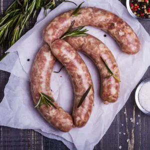 A picture of sausage links