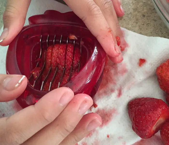 Slicing Strawberries