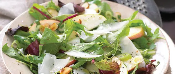 Fuji Apple-Spinach Salad