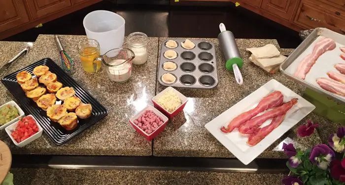 Ingredients for Quiche Bites