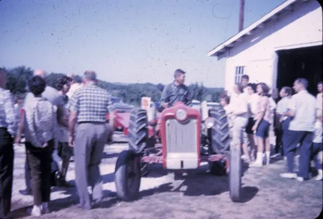 Eckert's History - riding the tractor