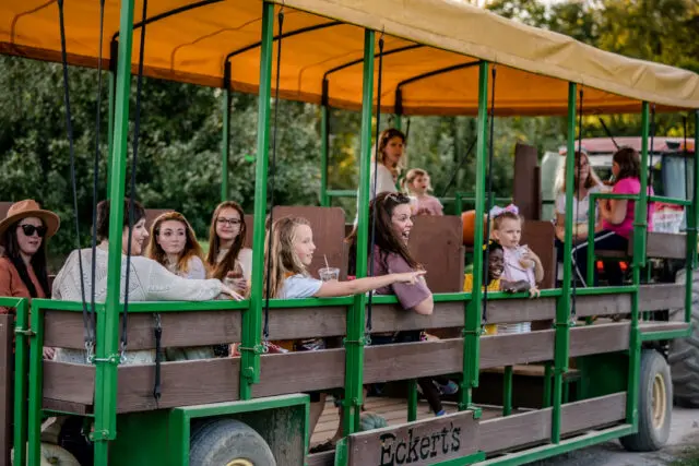 Kentucky Farm Tractor with guests.