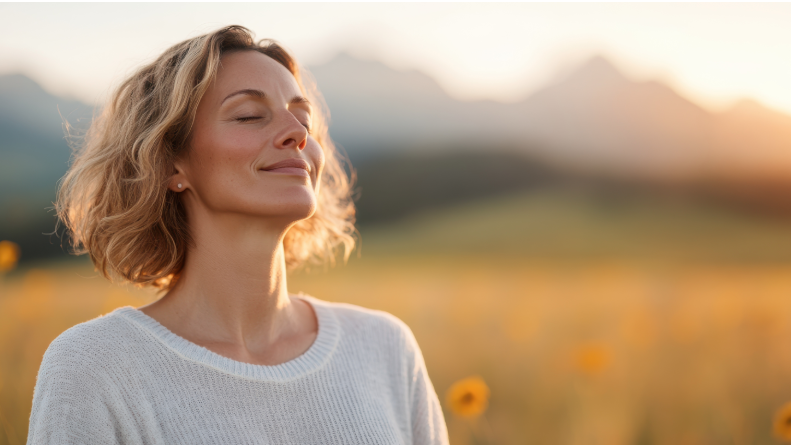 yoga in sunflowers