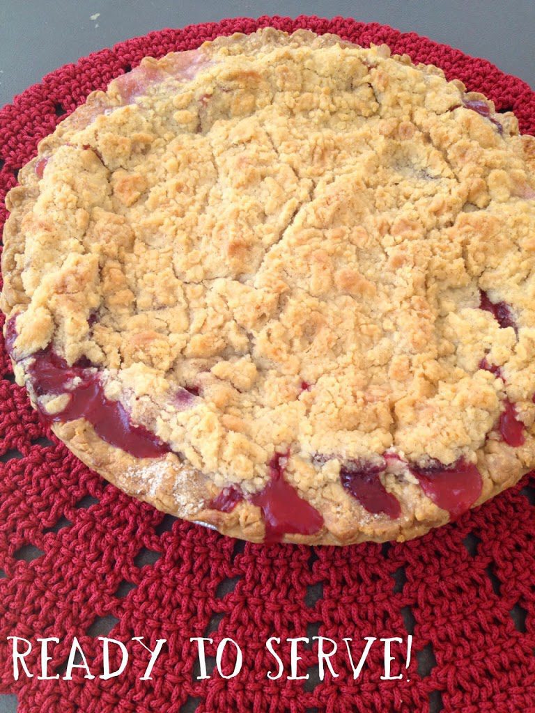 Strawberry Rhubarb Crumbed-Top Pie - Eckert's