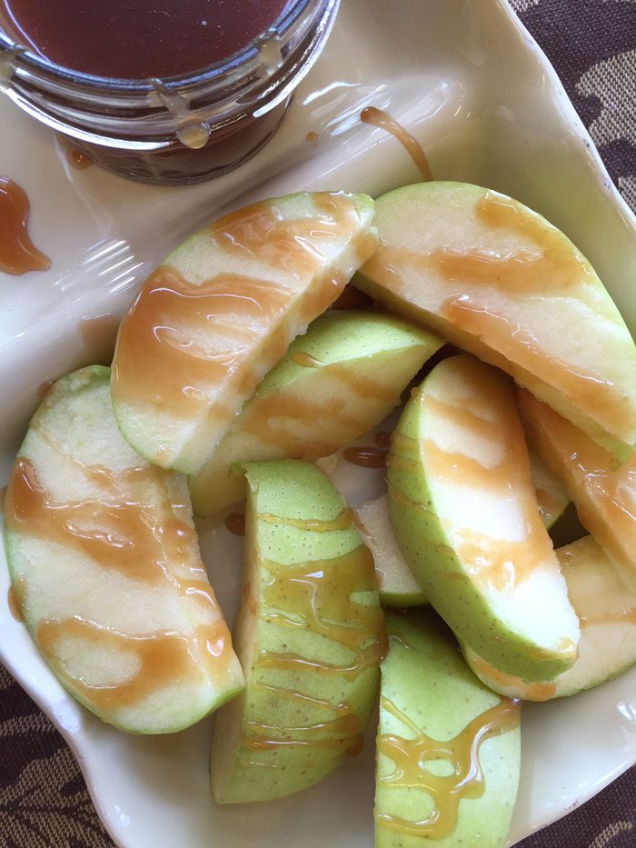 Caramel Sauce on Apples