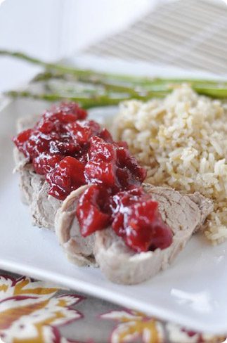 Pork Tenderloin with Spicy Strawberry Sauce