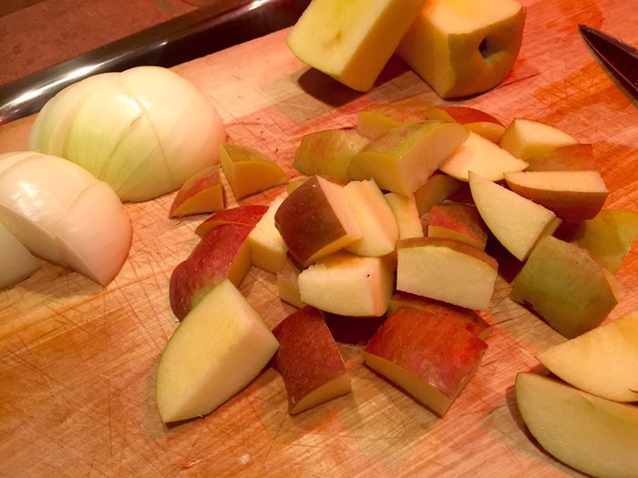 Chopped Apples for Apple Recipe