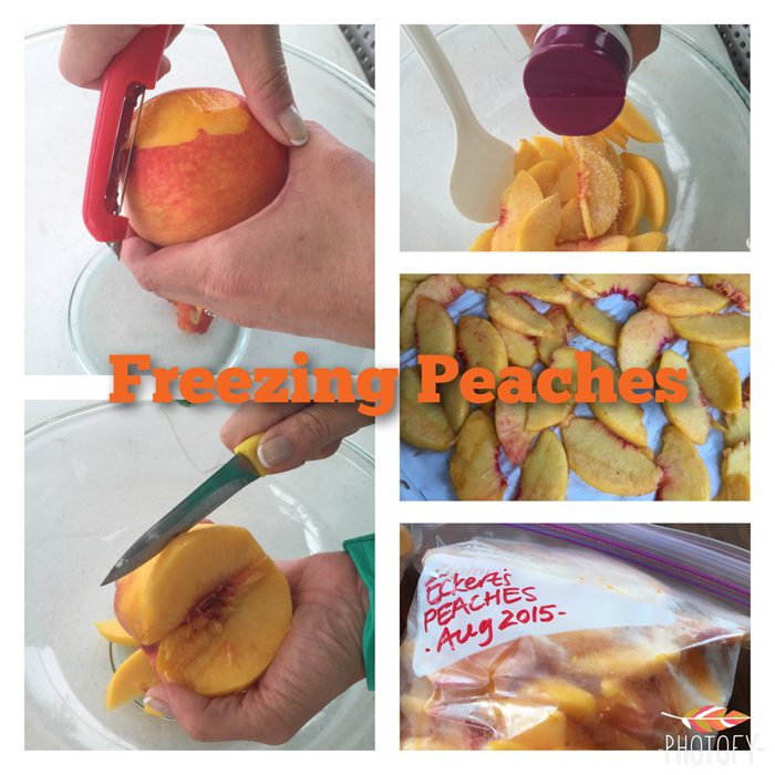 Freezing Peaches Step by Step