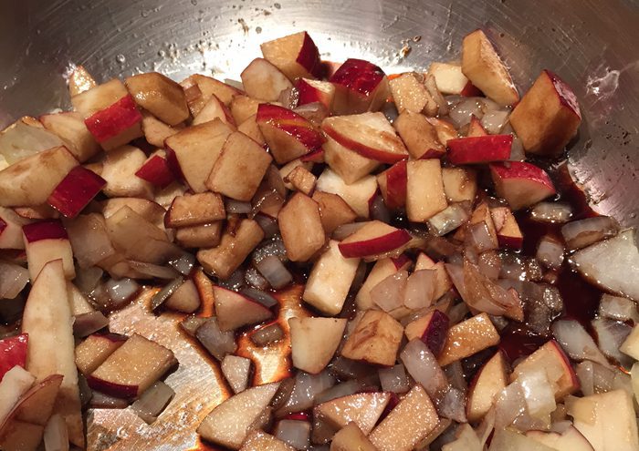 Balsamic Apples and Walnuts