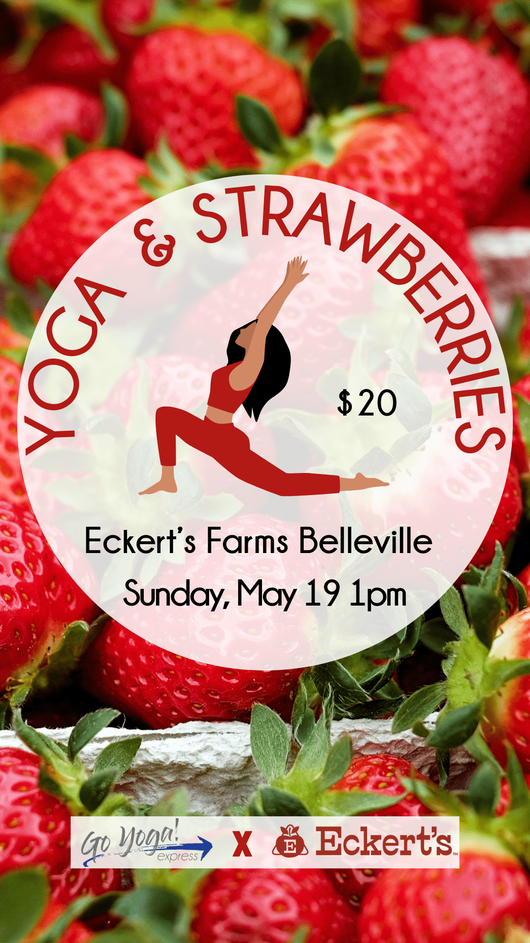 yoga and strawberries